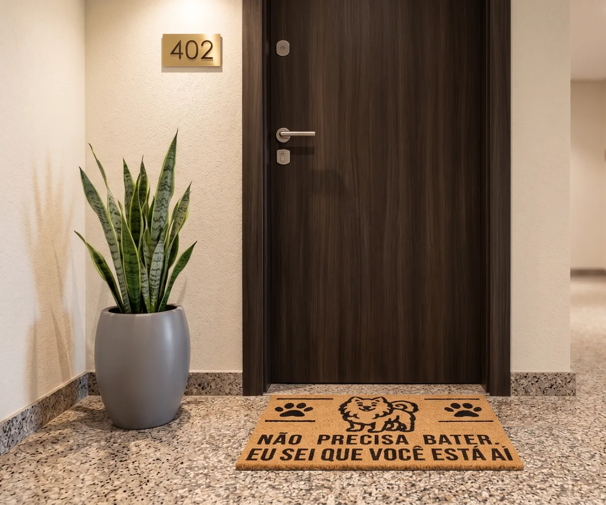 Capacho personalizado residencial feito pela Capacho Alegre